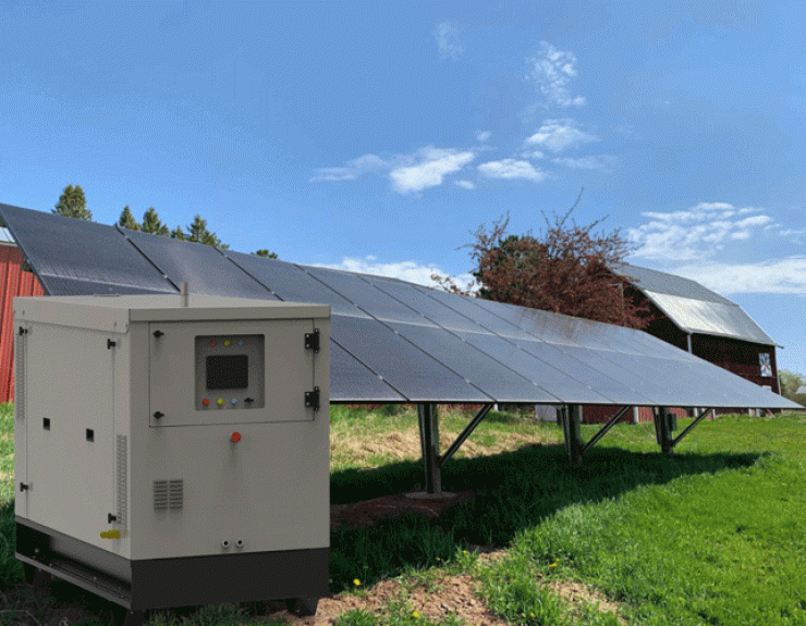 ژنراتور و پنل خورشیدی
