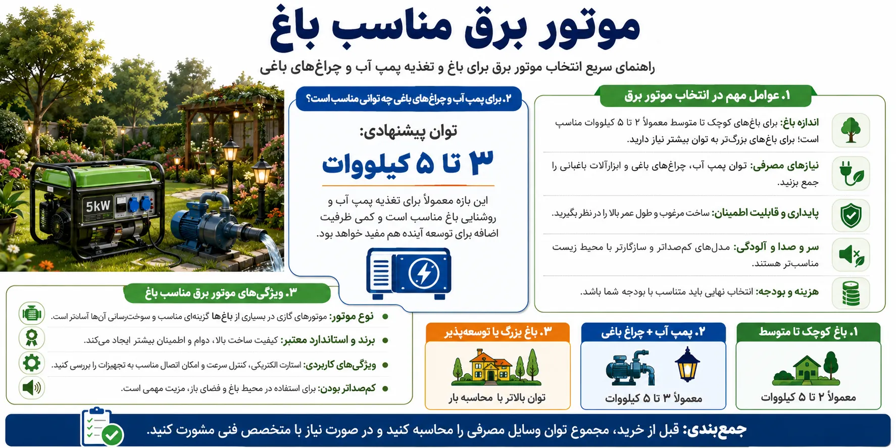 موتور برق باغ